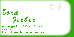 dora felber business card